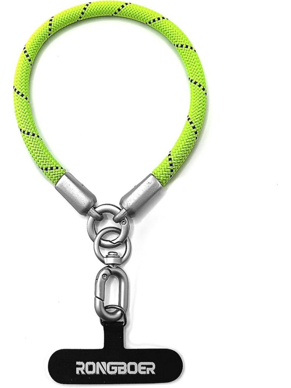 Stylish Phone Wrist Strap Lanyard for Keys - Durable 7mm Polyester & Metal